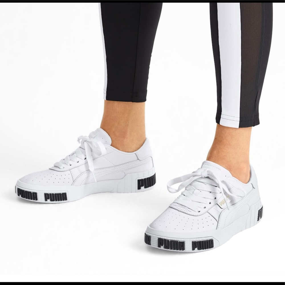 Puma- White Cali bold gym shoes NWT
